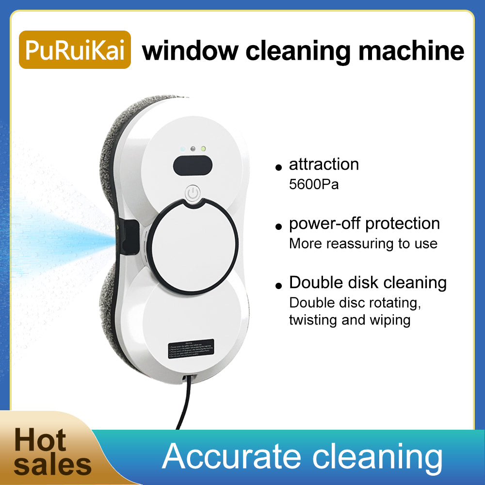 PuRuiKai Automatic Window Cleaning Robot – For Glass, Tiles, and Doors