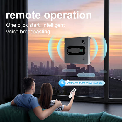 Robot Window cleaner PuRuiKai 21,Dual Water Spray,Smart Memory