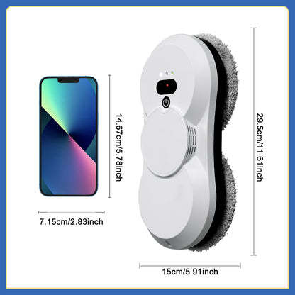 HCR-18 Automatic Window Cleaner | Smart Glass Cleaning Robot,Ultra-Thin Automatic Dual Water Spray Robot