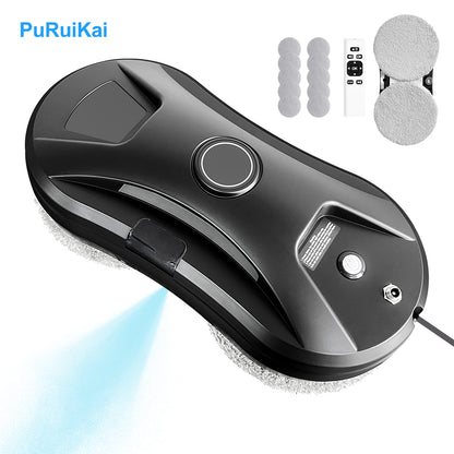 PuRuiKai Window Cleaning Robot  Auto-Spray Window Cleaner