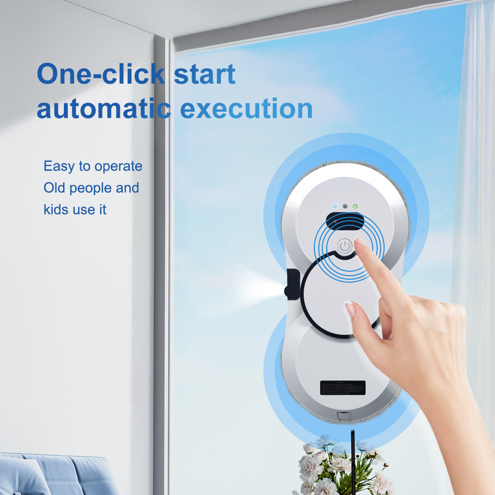 PuRuiKai Automatic Window Cleaning Robot – For Glass, Tiles, and Doors