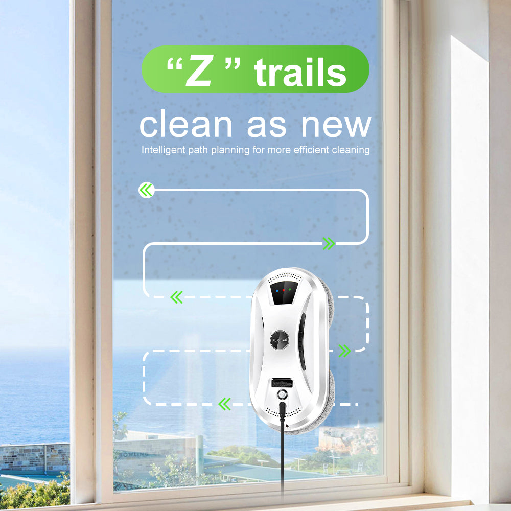 AI path planning robot window cleaner