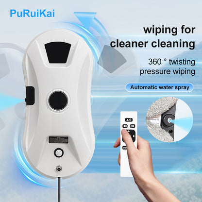 PuRuiKai Window Cleaning Robot  Auto-Spray Window Cleaner