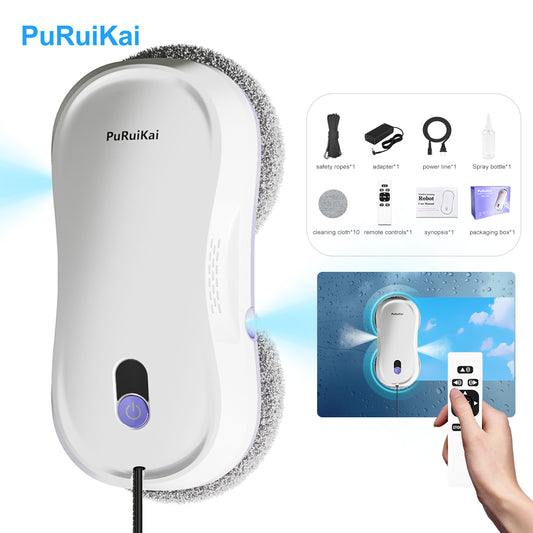 Auto Robot Window Cleaner Edge Detection Remote Robotic Windows Washer